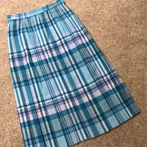 Pendleton Wool Pleated Skirt